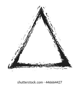 Grunge Triangle Shape,  Vector 