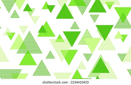 Grunge triangle shapes seamless pattern graohic design. Wallpaper print. Colorful triangles motion background. Mix triangular shapes repeating pattern.