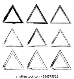 Grunge triangles.