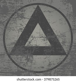 Grunge Triangles With High Detailed Distress Texture. Grunge Background.  Retro Background. Vintage Background. Business Background. Abstract Background. Abstract Shape. For Printing On T - Shirt