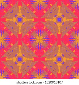 Grunge tribal like square seamless pattern, abstract colorful background, texture. seamless pattern, abstract colorful background, texture.
