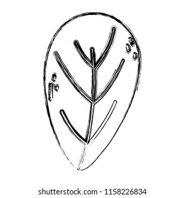 grunge tropical plant leaf nature style