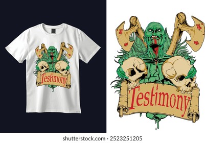 Ilustração de Vetor de Design de Camiseta Grunge