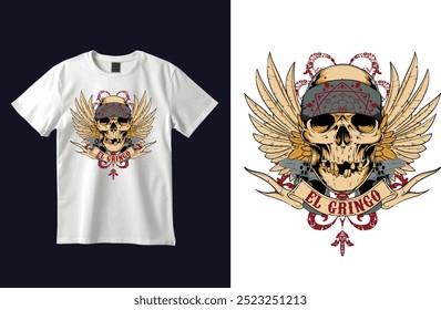 Ilustração de Vetor de Design de Camiseta Grunge