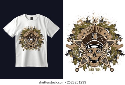 Grunge T-shirt Design Vector Illustration