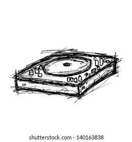 grunge turntable