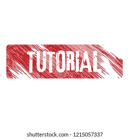 Grunge tutorial emblem, label, badge, logo. grunge stamp