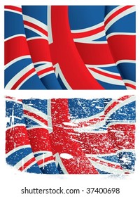 Grunge UK flag.