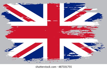 Grunge UK flag.