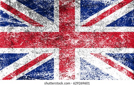 Grunge UK flag.