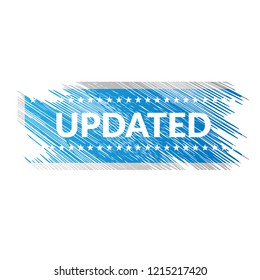 Grunge updated emblem, label, badge. grunge stamp