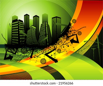 grunge urban abstract vector