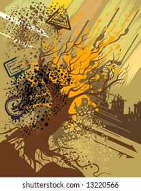 Grunge urban background