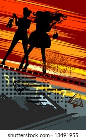 Grunge urban background