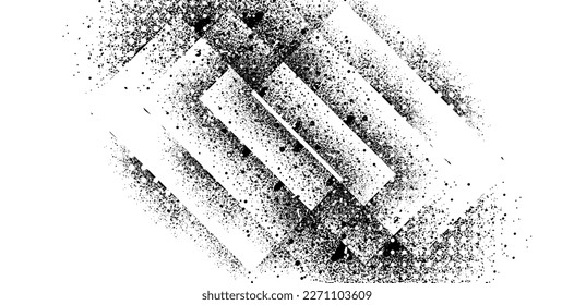 Grunge urban background. Grunge frame with distorted heart shapes. Defect error vector shape. Glitched frame Distressed dirty design element for print, template, brochure, social media