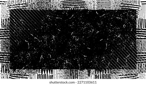 Grunge urban background. Grunge frame with distorted heart shapes. Defect error vector shape. Glitched frame Distressed dirty design element for print, template, brochure, social media