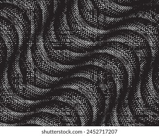 Grunge urban background. Overlay splattered textured banner. Vector shape with a halftone dots. Distressed dirty design element for print, template, brochure, social media