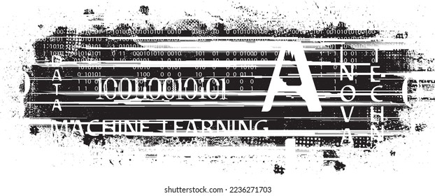 Grunge urban background texture. Vector. Textured banner . Futuristic digital background. Grungy effect . Abstract,splattered , dirty,cyber punk poster for your design. 