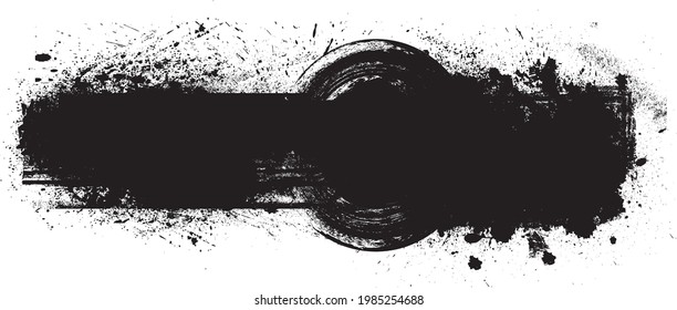 Grunge urban background. Vector. Textured banner . Overlay distress shape . Simply place texture over any object to create grungy effect . Abstract,splattered , dirty,poster for your design. 
