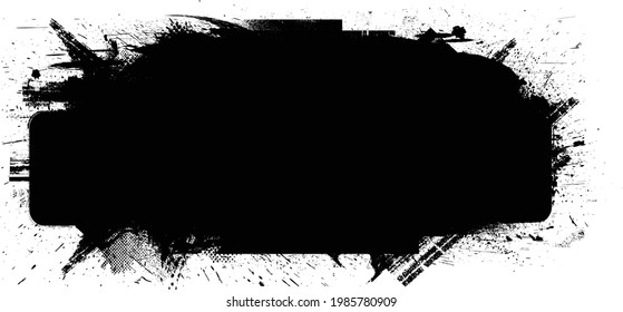 Grunge urban background. Vector. Textured banner . Overlay distress shape . Simply place texture over any object to create grungy effect . Abstract,splattered , dirty,poster for your design. 