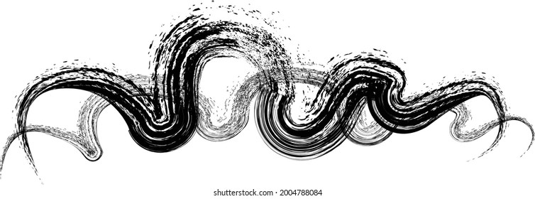 Grunge urban background. Vector. Textured banner . Overlay distress shape . Simply place texture over any object to create grungy effect . Abstract,splattered , dirty,poster for your design. 