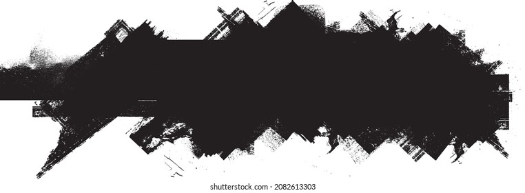 Grunge urban background. Vector. Textured banner . Overlay distress shape . Simply place texture over any object to create grungy effect . Abstract,splattered , dirty,poster for your design. 