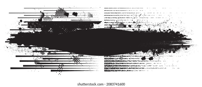 Grunge urban background. Vector. Textured banner . Overlay distress shape . Simply place texture over any object to create grungy effect . Abstract,splattered , dirty,poster for your design. 