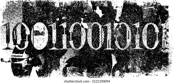 Grunge urban background. Vector. Textured banner . Futuristic digital background. Grungy effect . Abstract,splattered , dirty,cyber punk poster for your design. 