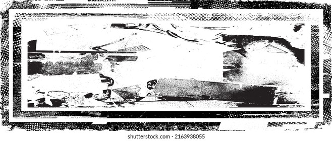 Grunge urban background. Vector. Textured banner . Futuristic digital background. Grungy effect . Abstract,splattered , dirty,cyber punk poster for your design. 
