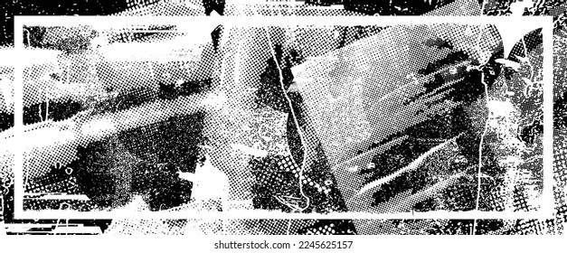 Grunge urban background. Vector. Textured banner . Futuristic digital background. Grungy effect . Abstract,splattered , dirty,cyber punk poster for your design. 