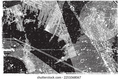urbaner Hintergrund. Vektorgrafik. Texturierte Banner . Überlagernde Notform. Platzieren Sie die Textur einfach über jedes Objekt, um einen grungy Effekt zu erzeugen. Abstrakt, platziert, schmutzig, Poster für Ihr Design. 