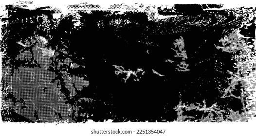 Grunge urban background. Vector. Textured banner . Overlay distress shape . Simply place texture over any object to create grungy effect . Abstract,splattered , dirty,poster for your design. 