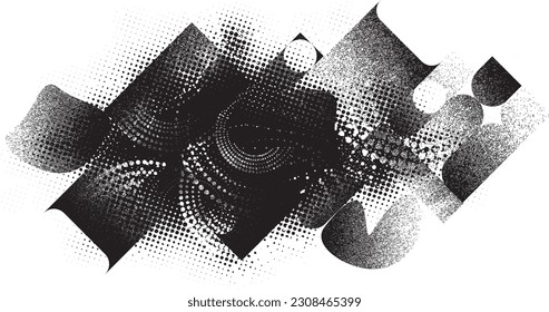 Grunge urban background. Vector. Textured banner . Futuristic digital background. Grungy effect . Abstract,splattered , dirty,cyber punk poster for your design. 