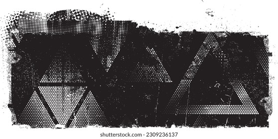 Borroso fondo urbano. Vector. Cartel texturado. Fondo digital futurista. Efecto de niebla. Resumen, afiche salpicado, sucio, ciberpunk para tu diseño. 