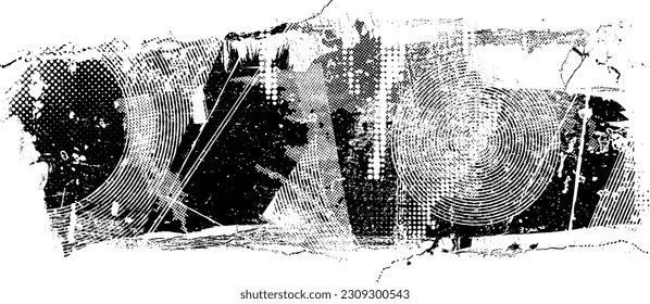 Grunge urban background. Vector. Textured banner . Futuristic digital background. Grungy effect . Abstract,splattered , dirty,cyber punk poster for your design. 