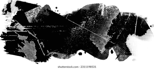 Grunge urban background. Vector. Textured banner . Futuristic digital background. Grungy effect . Abstract,splattered , dirty,cyber punk poster for your design. 