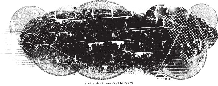 Grunge urban background. Vector. Textured banner . Futuristic digital background. Grungy effect . Abstract,splattered , dirty,cyber punk poster for your design.