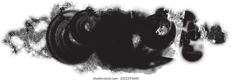 Grunge urban background. Vector. Textured banner . Futuristic digital background. Grungy effect . Abstract,splattered , dirty,cyber punk poster for your design. 