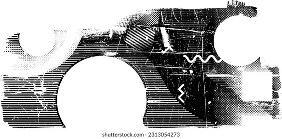 Grunge urban background. Vector. Textured banner . Futuristic digital background. Grungy effect . Abstract,splattered , dirty,cyber punk poster for your design. 