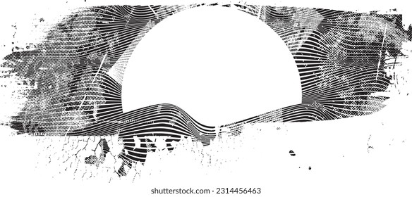 Grunge urban background. Vector. Textured banner . Futuristic digital background. Grungy effect . Abstract,splattered , dirty,cyber punk poster for your design. 