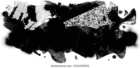 Grunge urban background. Vector. Textured banner . Futuristic digital background. Grungy effect . Abstract,splattered , dirty,cyber punk poster for your design. 