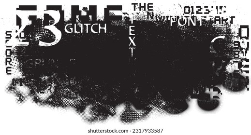 Grunge urban background. Vector. Textured banner . Futuristic digital background. Grungy effect . Abstract,splattered , dirty,cyber punk poster for your design. 
