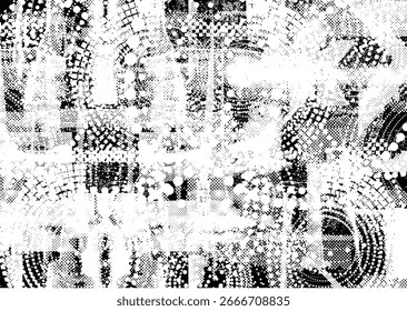 Fundo urbano grunge. Vetor. Banner texturizado . Fundo digital futurista. Efeito granuloso . Resumo, espalhado, escuro, sujo, cartaz cyber punk para o seu design.
