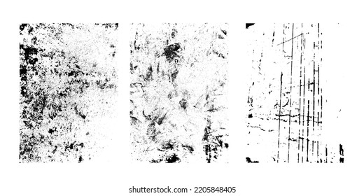 Grunge Urban Backgrounds set.Texture Vector.Dust Overlay Distress Grain ,Simply Place illustration over any Object to Create grungy Effect .abstract,splattered , dirty, texture for your design. 