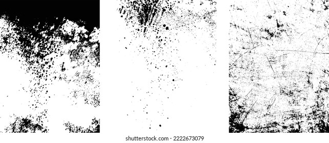 Grunge Urban Backgrounds set.Texture Vector.Dust Overlay Distress Grain ,Simply Place illustration over any Object to Create grungy Effect .abstract,splattered , dirty, texture for your design. 