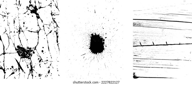 Grunge Urban Backgrounds set.Texture Vector.Dust Overlay Distress Grain ,Simply Place illustration over any Object to Create grungy Effect .abstract,splattered , dirty, texture for your design. 