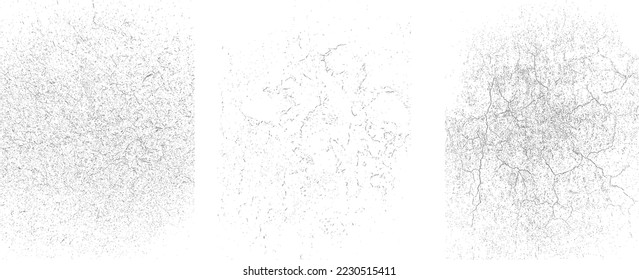 Grunge Urban Backgrounds set.Texture Vector.Dust Overlay Distress Grain,Simply Sitúe la ilustración sobre cualquier objeto para crear efecto ondulado .abstract,splattered, sucie, textura para su diseño. 