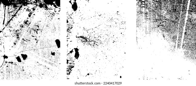 Grunge Urban Backgrounds set.Texture Vector.Dust Overlay Distress Grain ,Simply Place illustration over any Object to Create grungy Effect .abstract,splattered , dirty, texture for your design. 