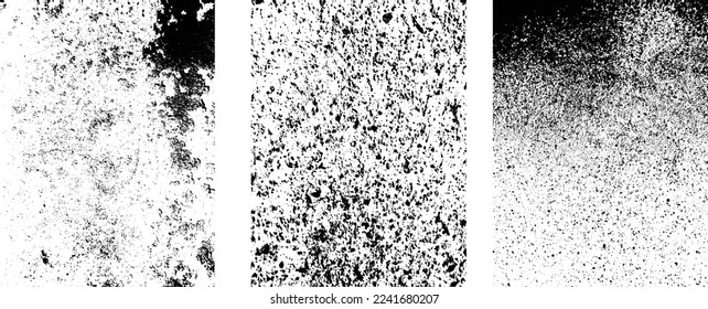 Grunge Urban Backgrounds set.Texture Vector.Dust Overlay Distress Grain,Simply Sitúe la ilustración sobre cualquier objeto para crear efecto ondulado .abstract,splattered, sucie, textura para su diseño. 