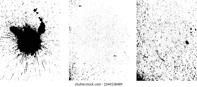 Grunge Urban Backgrounds set.Texture Vector.Dust Overlay Distress Grain ,Simply Place illustration over any Object to Create grungy Effect .abstract,splattered , dirty, texture for your design. 